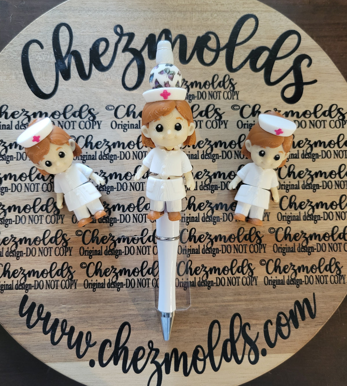 CE 3d printed focal Bead DANGLERZ-cutie nurse