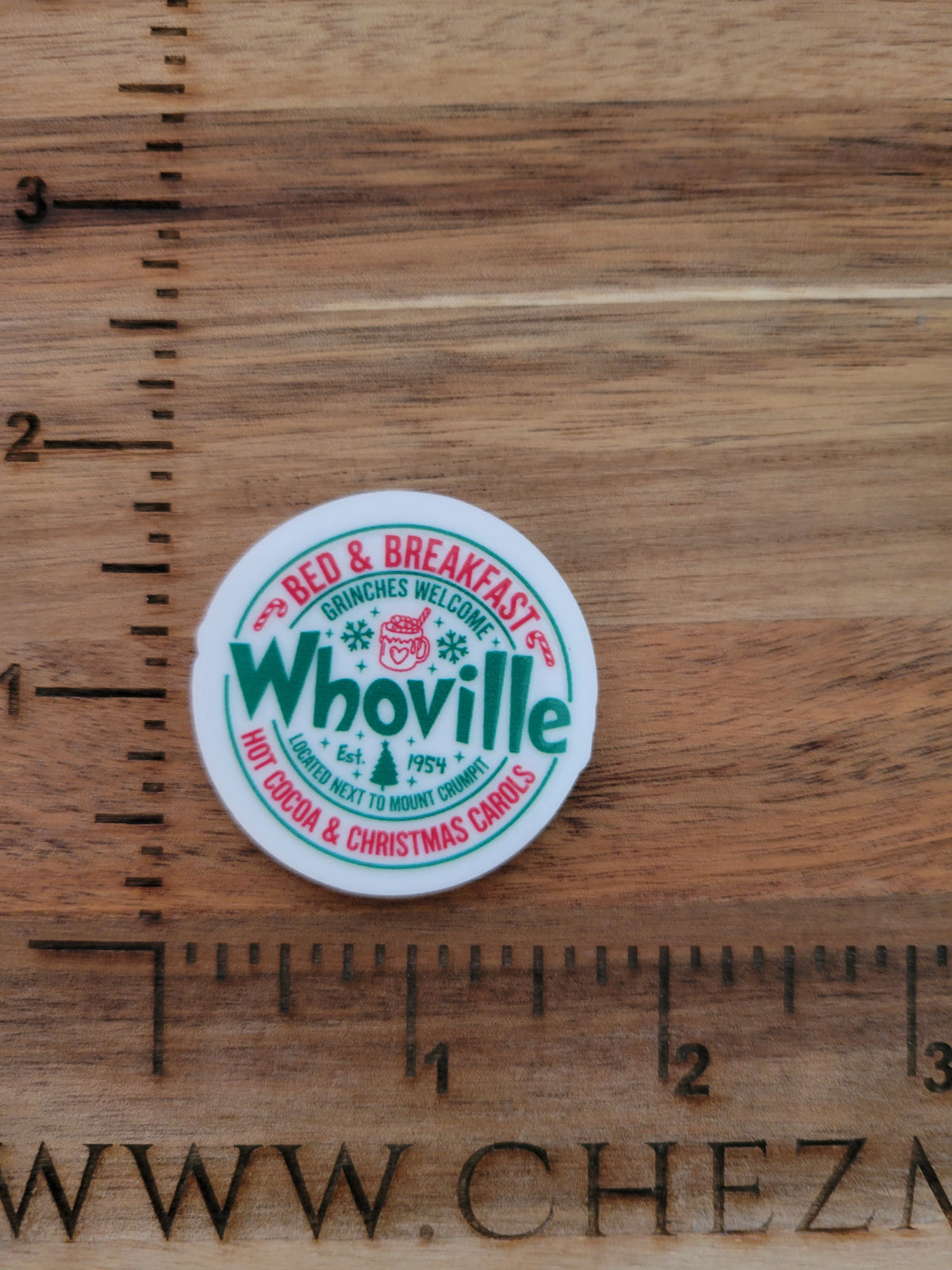 uv printed acrylic flatback-Whoville b&b