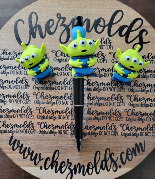 CE 3d printed focal Bead DANGLERZ-ohhhh alien