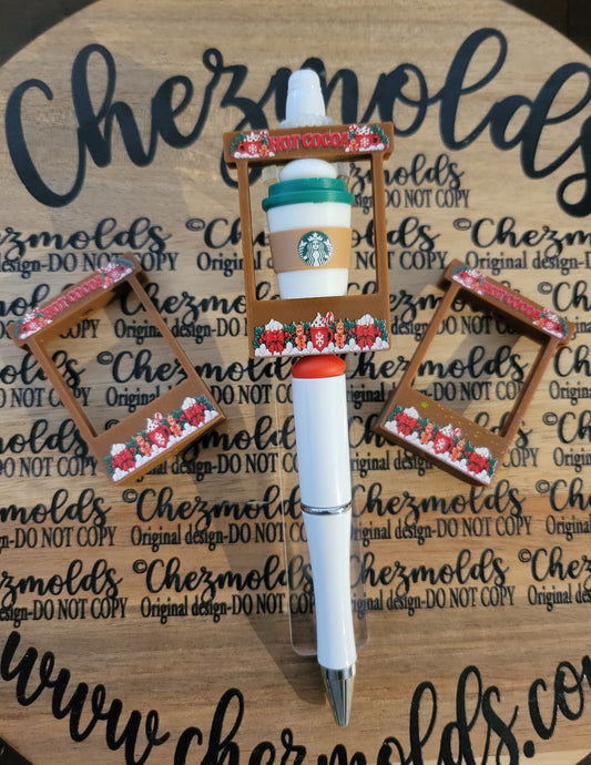 CE 3d printed focal Bead -Hot Cocoa booth