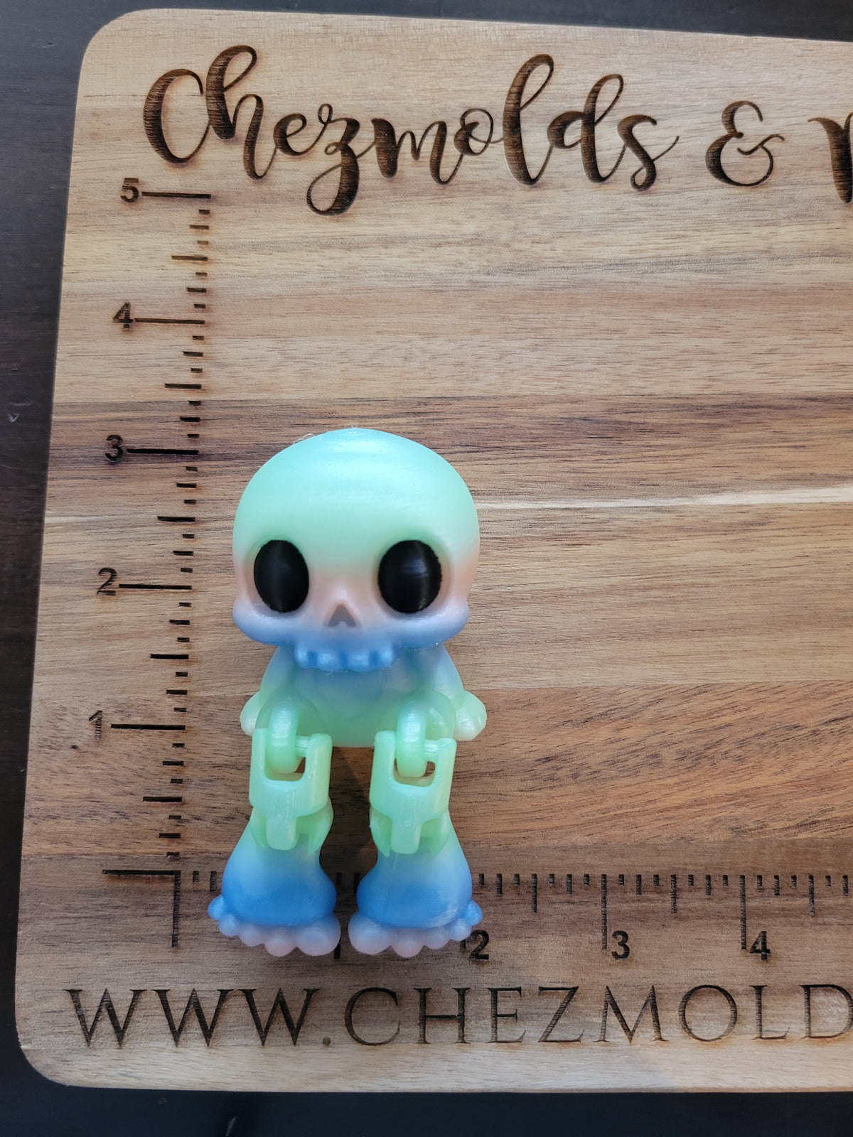 3d printed XL Chez Buddy- GLOW skelly