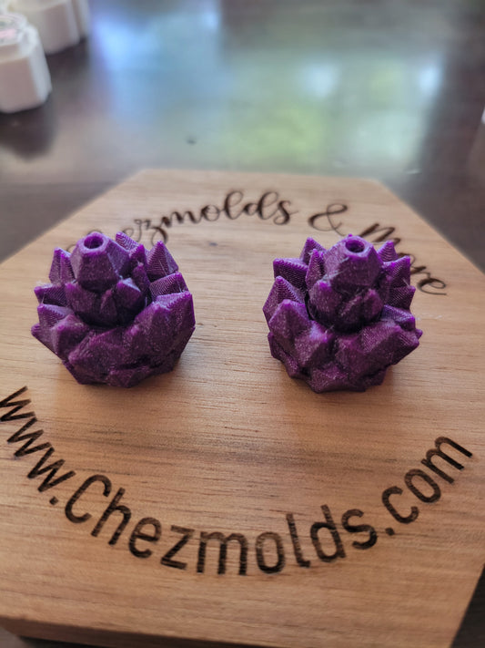 CE 3d printed crystal spinner-  focal Bead
