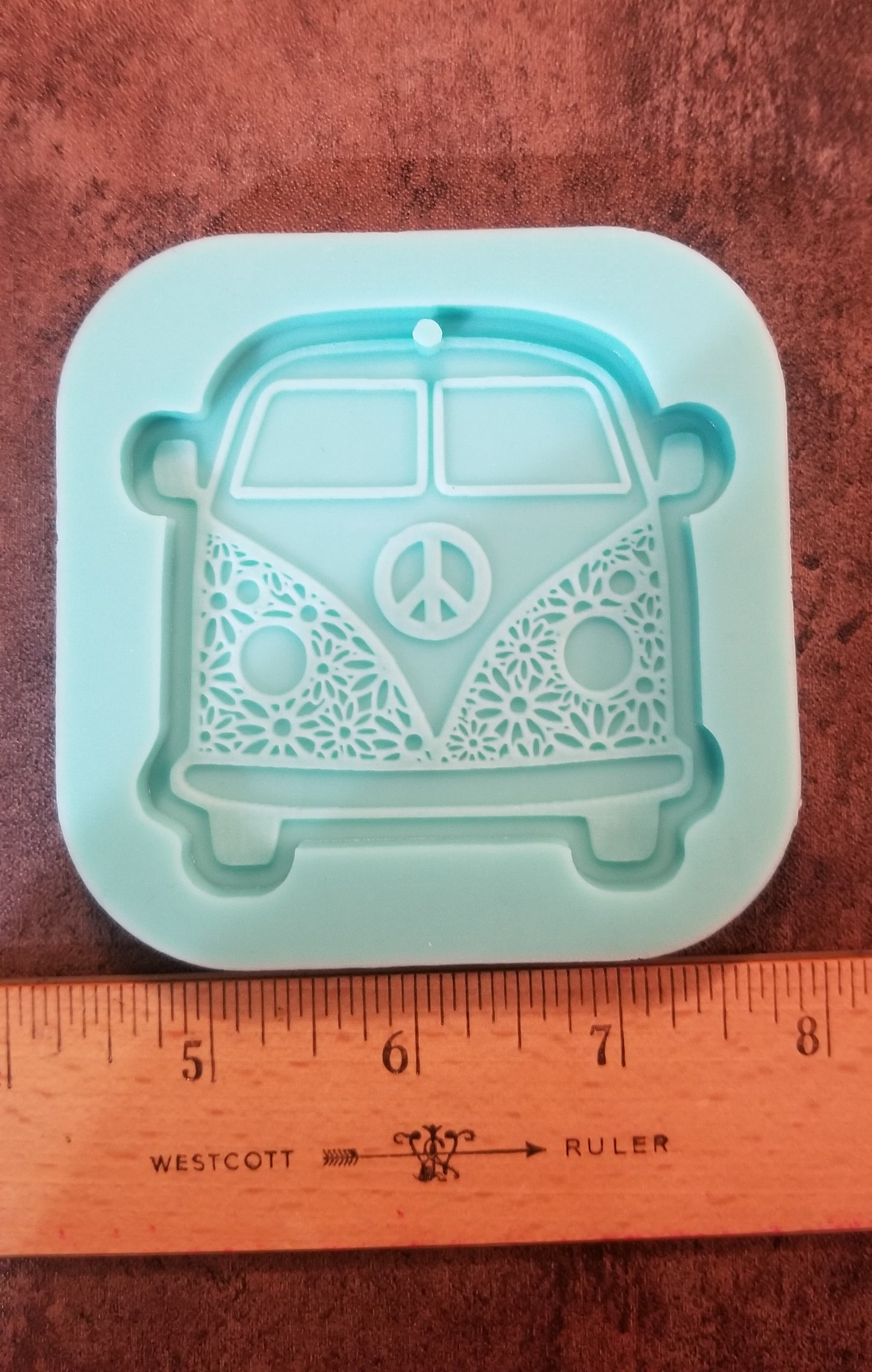 Floral Bus Keychain and Charm Molds