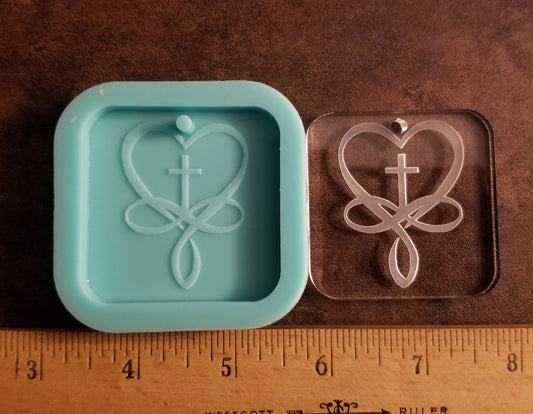 Cross Keychain Mold