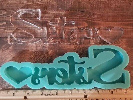 Sisters Large Word Molds