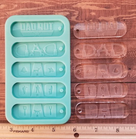 Dad Style Keychain Molds