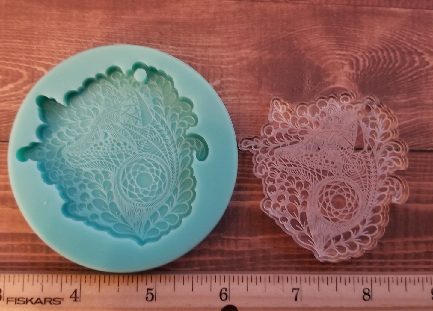 Mandala Fox Keychain Mold