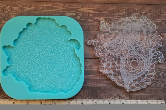 Large Mandala Fox Mold