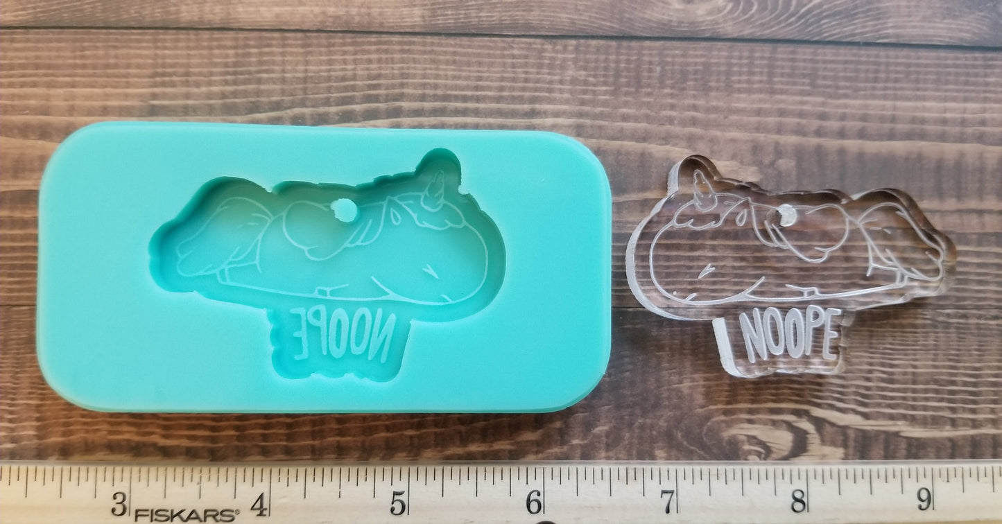 Funny Unicorn Keychain Mold