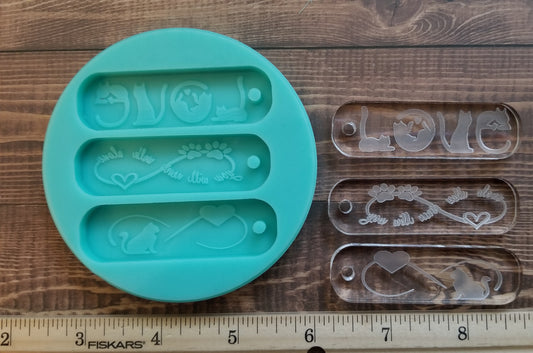 Kitty Love Keychain Mold