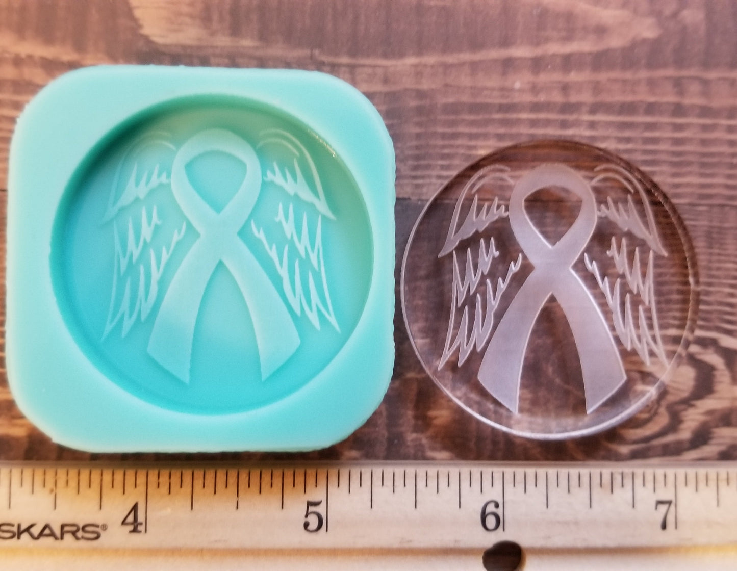 Angel Wing Ribbon Awareness Phone Grip Mold