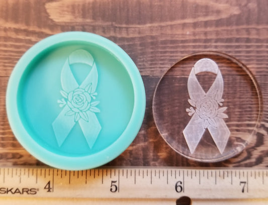 Floral Ribbon Awareness Phone Grip Mold