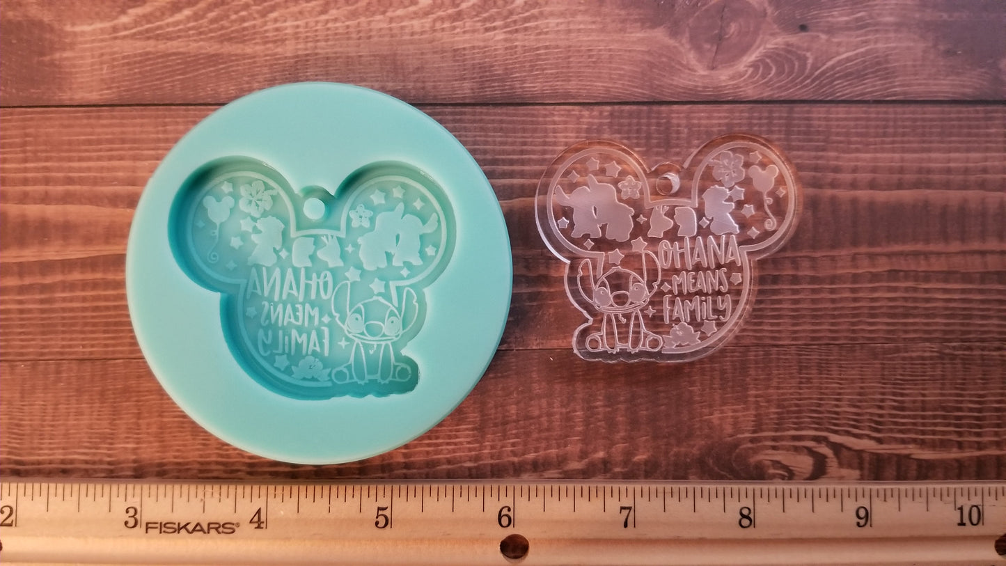 Ohana monster Keychain Molds