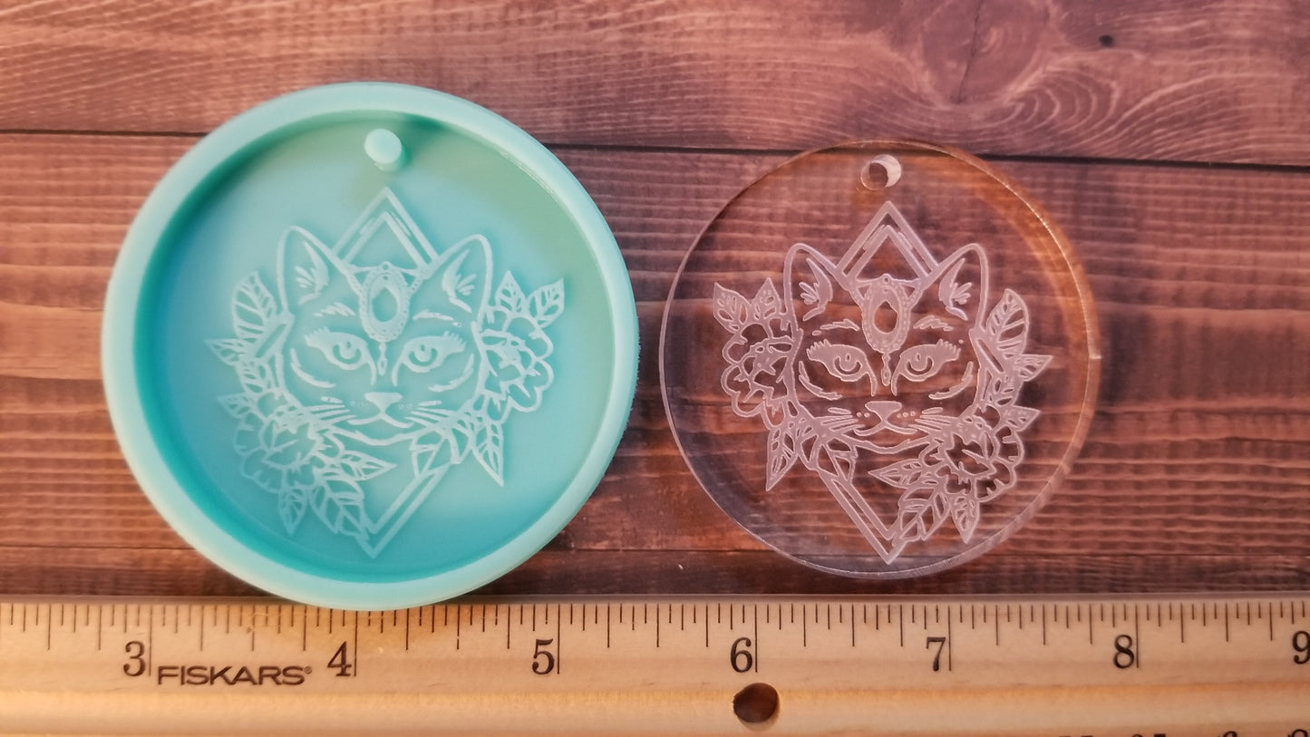 Moon Kitty Keychain Molds