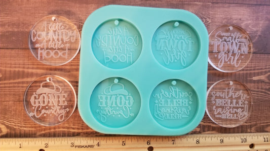 Western Sayings Keychain Molds