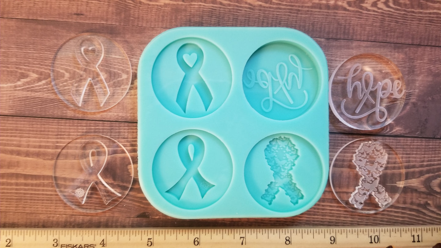 Ribbon Awareness Phone Grips Set 2