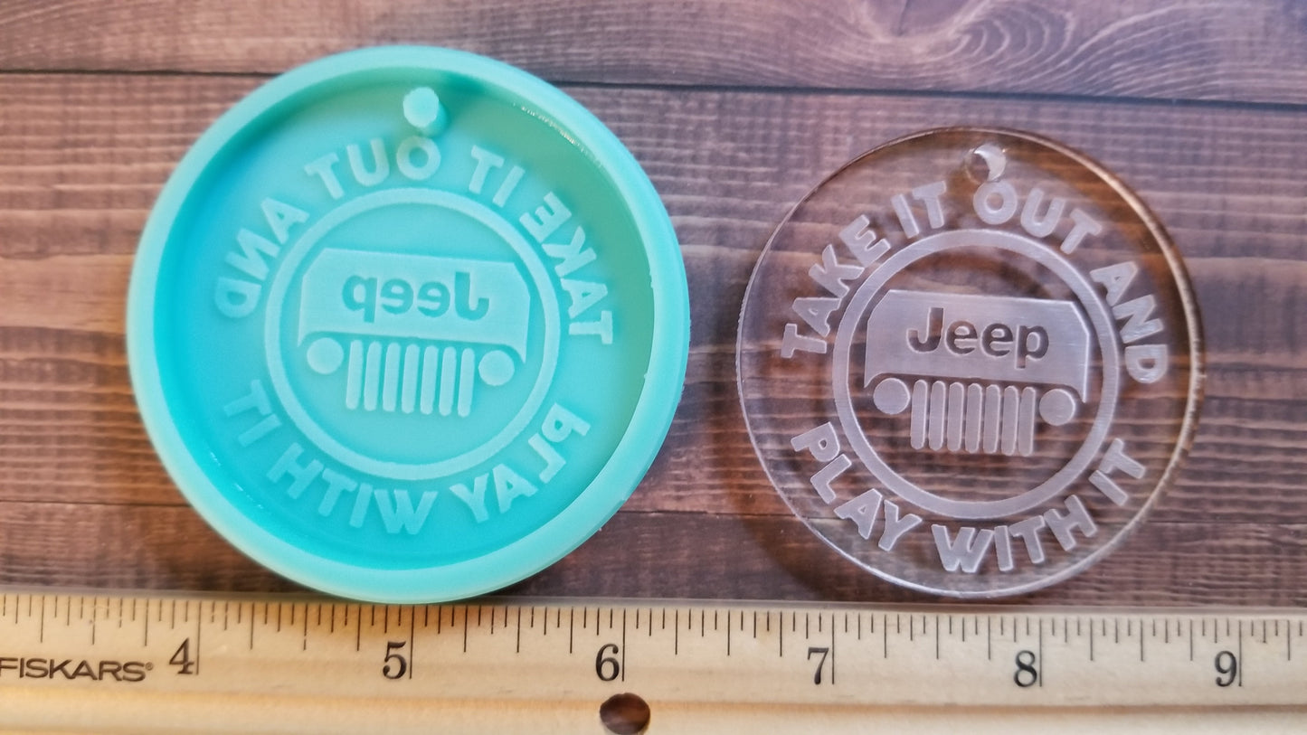 Jeep Inspired Keychain Mold