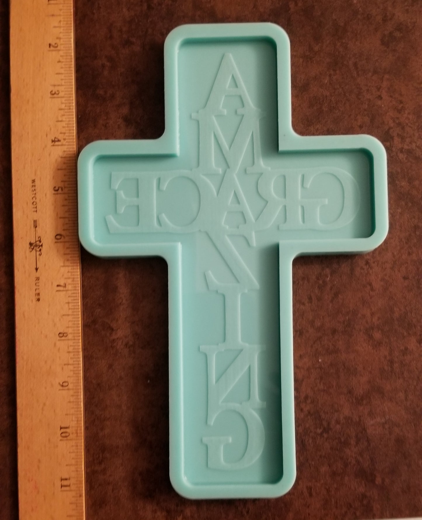 Large Amazing Grace Cross Mold