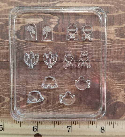 Princess, rose, Animal Stud Earring Mold