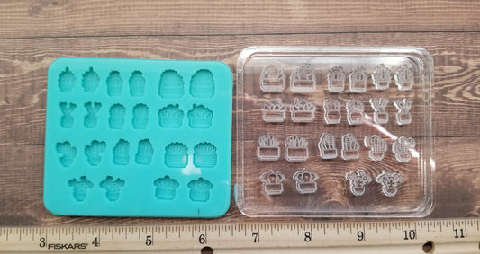 Succulent Stud Earring Mold