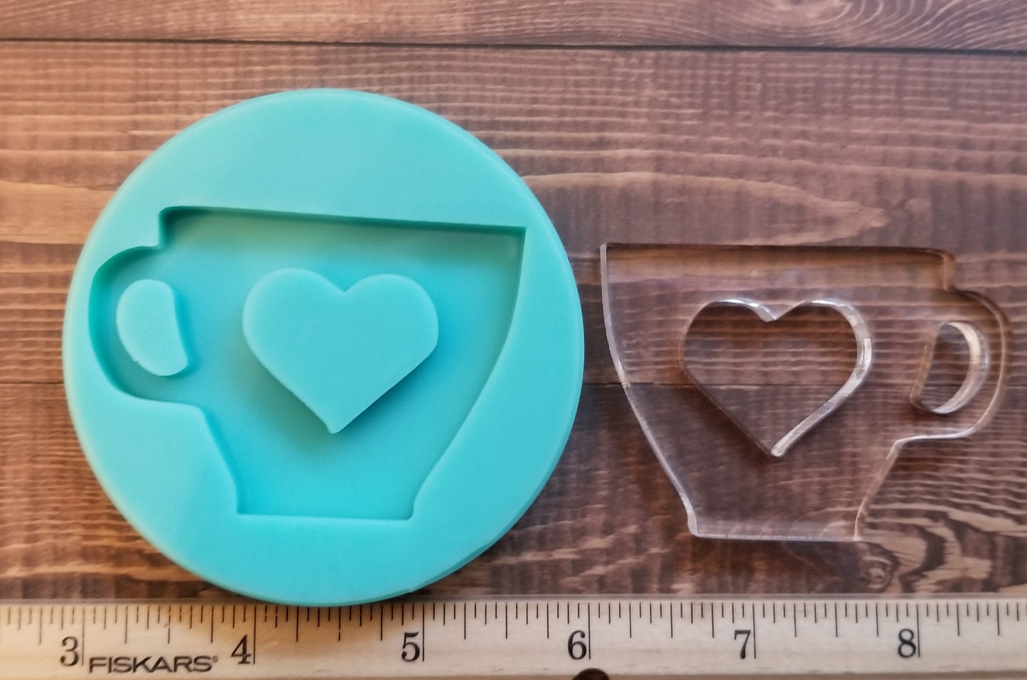 Teacup Heart Keychain Mold