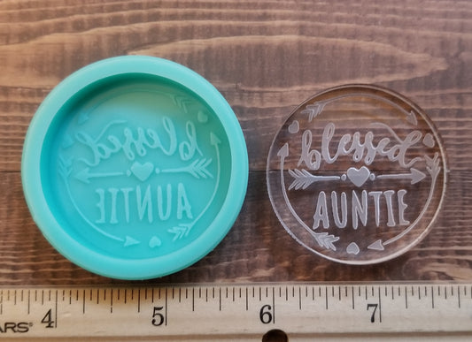 Blessed Auntie Phone Grip Mold