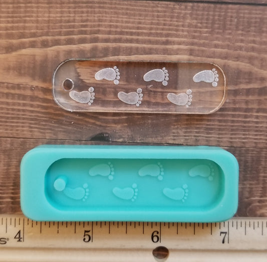 Barefoot Keytag mold