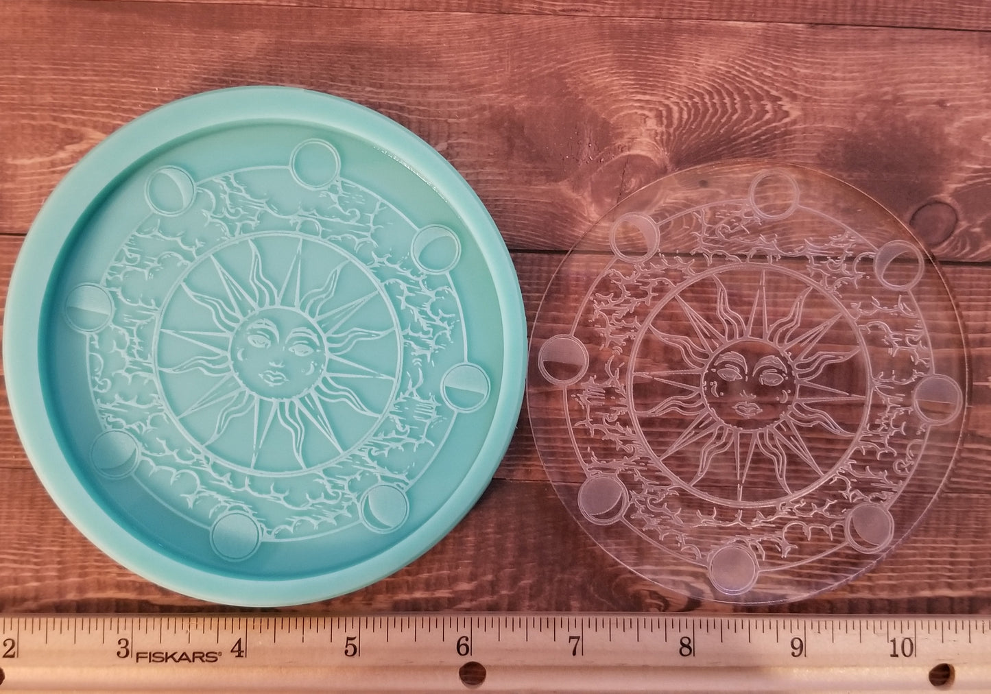 Sun and Moon Coaster Molds