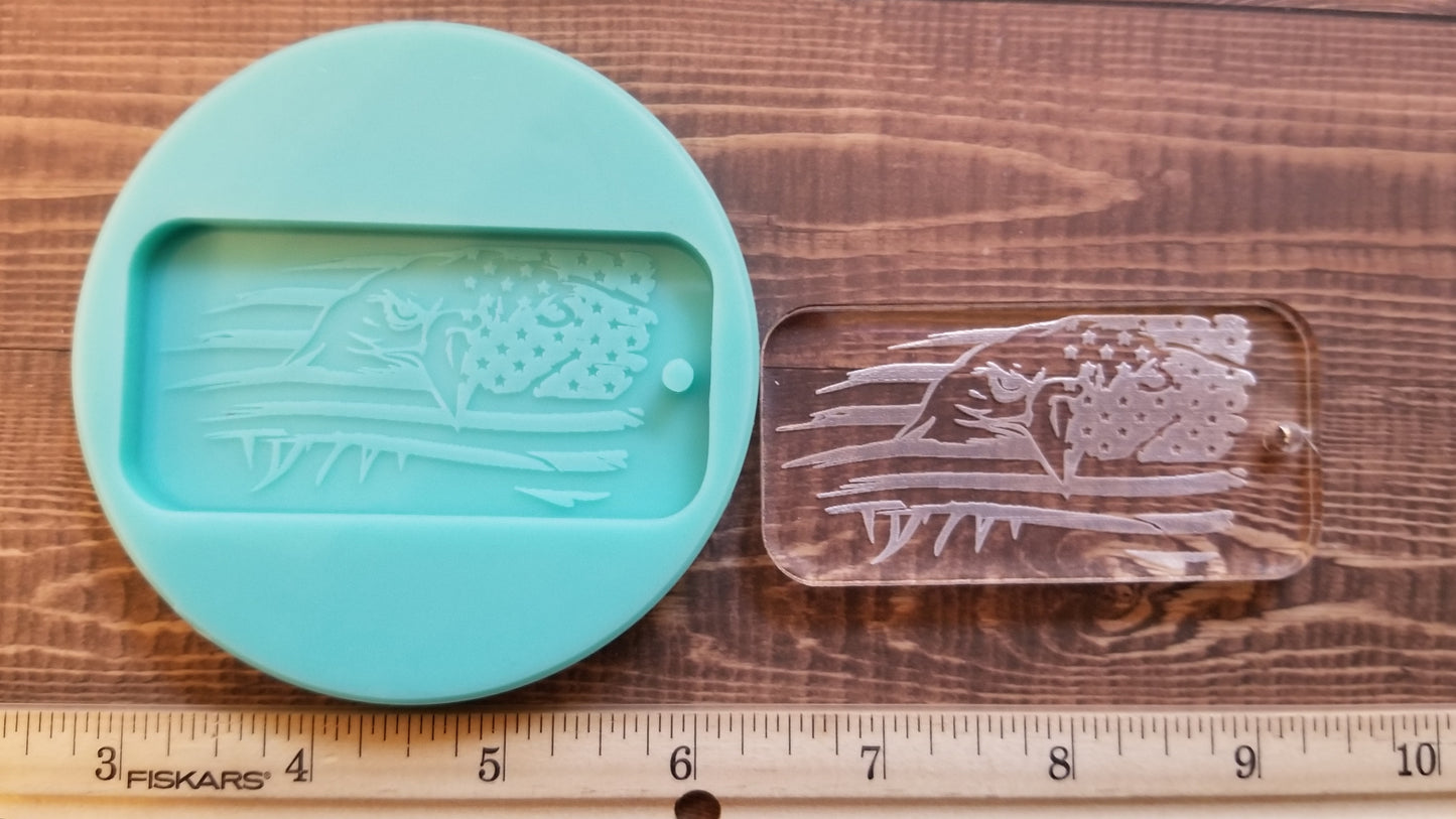 Eagle Flag Keychains Mold