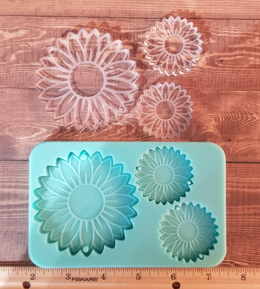 Sunflower Keychain Pallet Mold