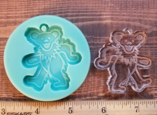 Grateful Dead Bear Keychain Mold