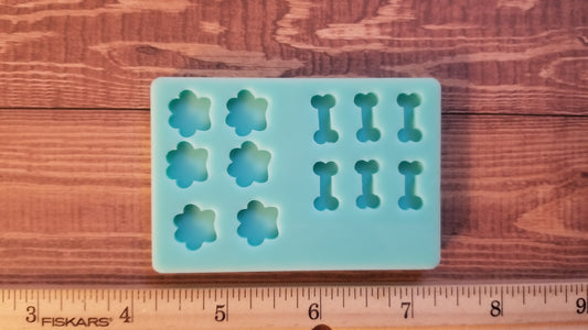 Paw & Bone Stud Earring Molds