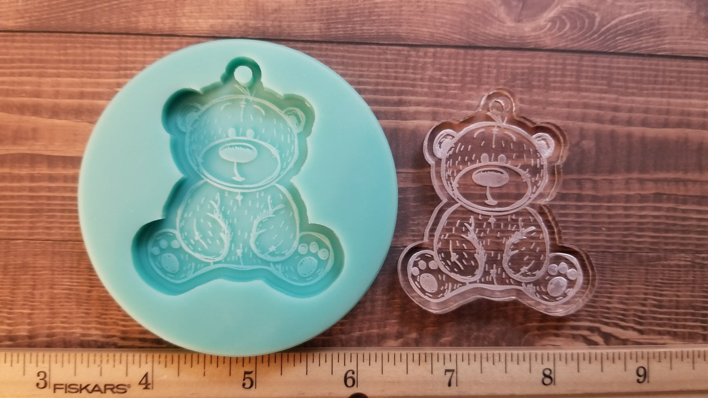 Cute Bear Keychain Mold