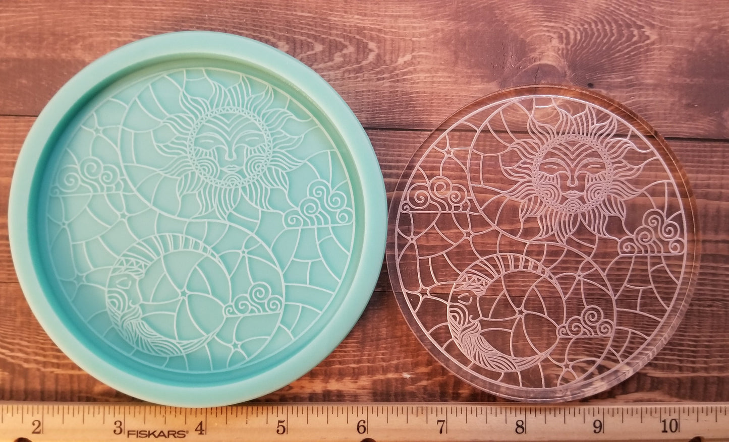 Sun and Moon Coaster Molds