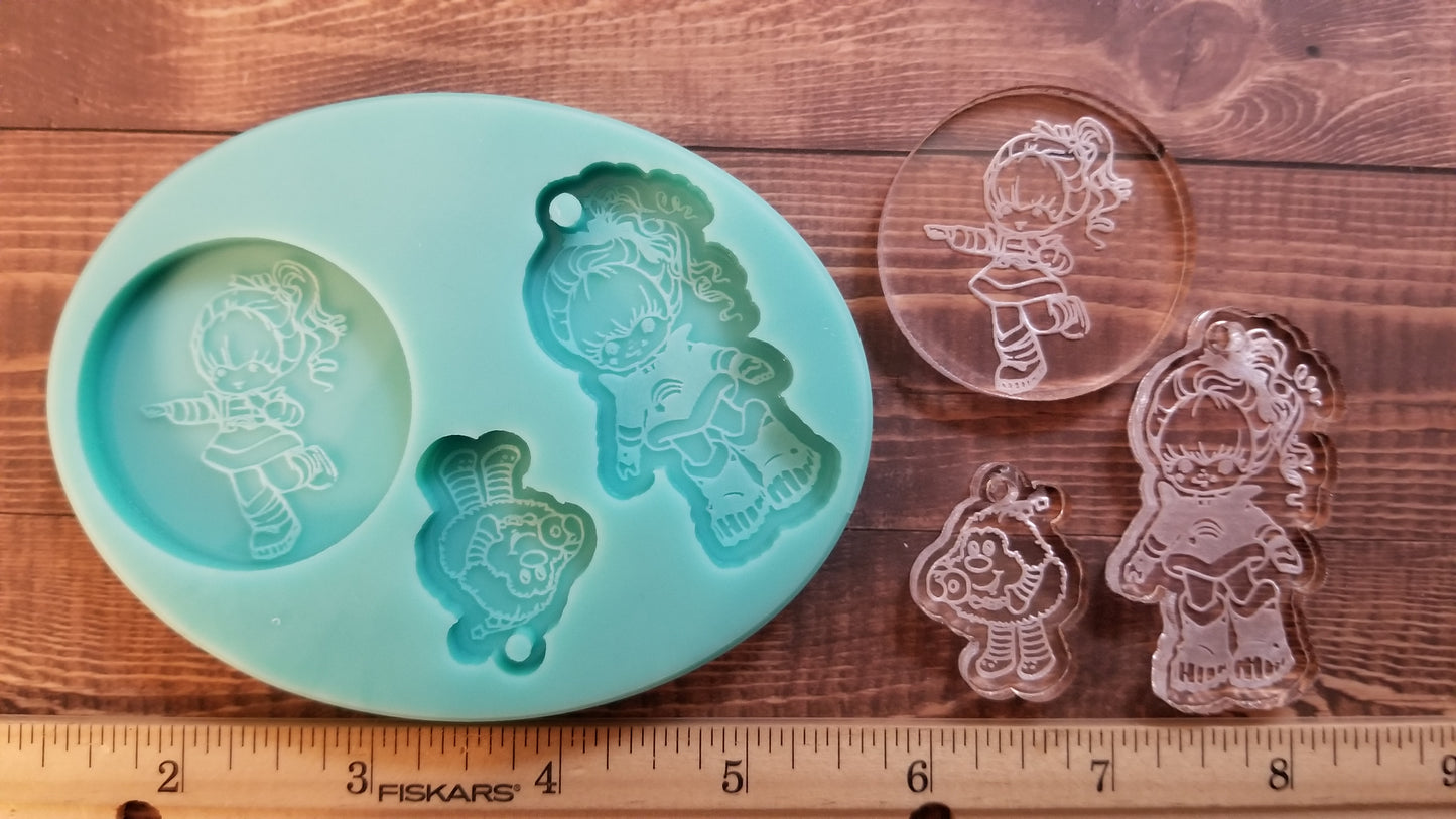 Rainbow Girl Molds