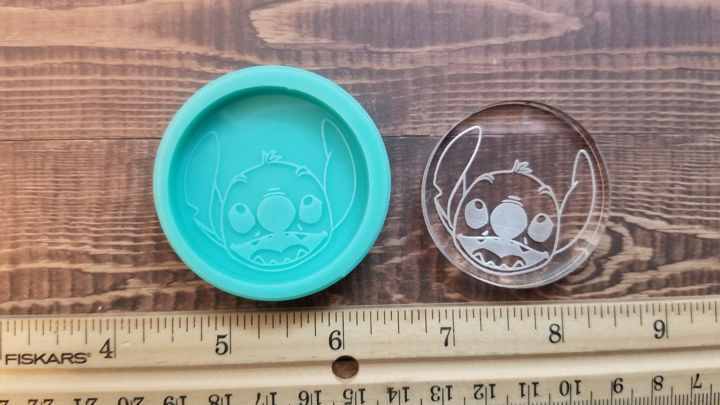 Blue monster Phone Grip Molds