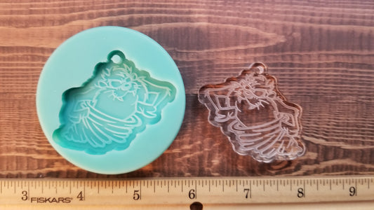 Tasmanian Devil Inspired Keychain Mold