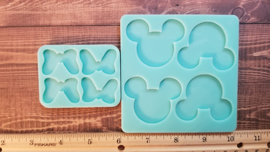 Mickey & Minnie Badge Reel Molds