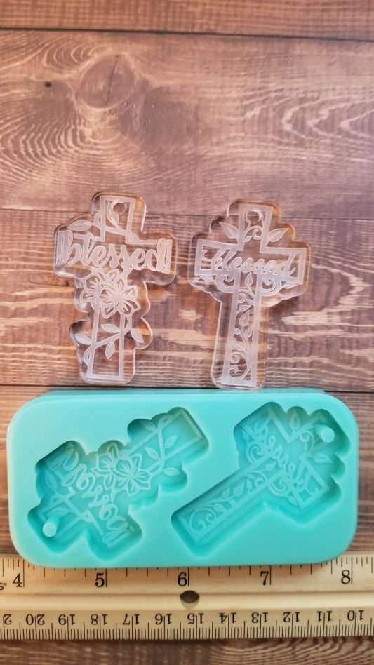 Cross Keychain Mold