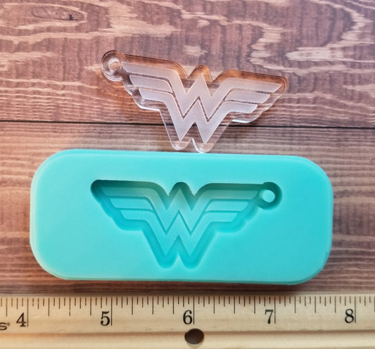 Woman superhero Keychain Mold