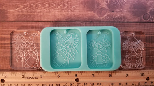 Summer Gnome Keychain Molds