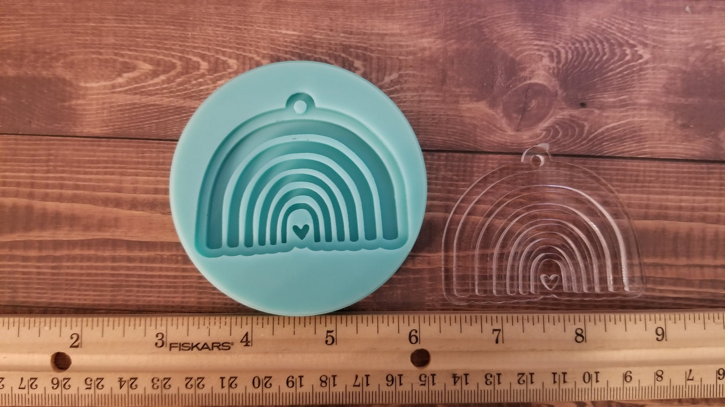 Layered Rainbow Keychain Molds