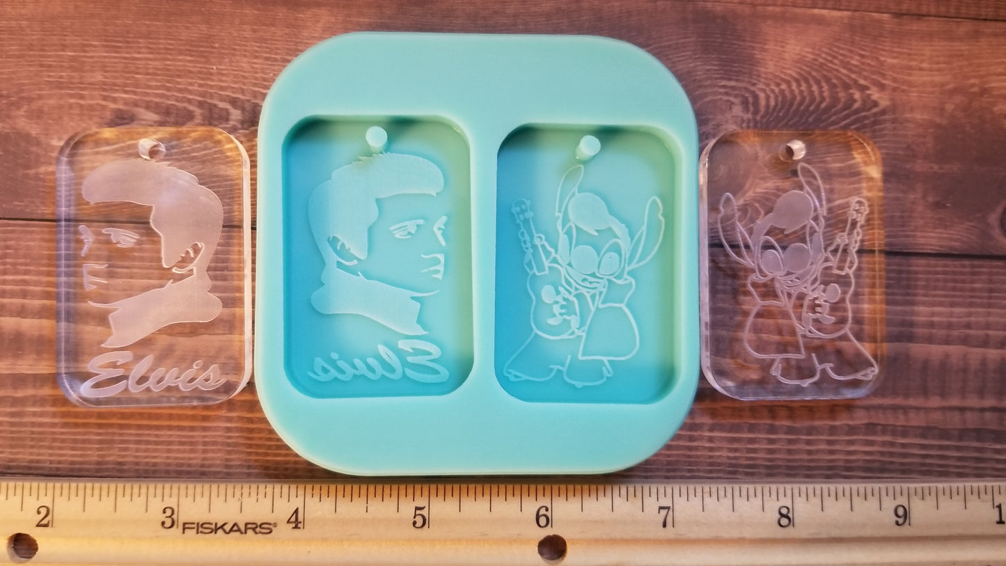 Elvis Inspired Keychain Molds