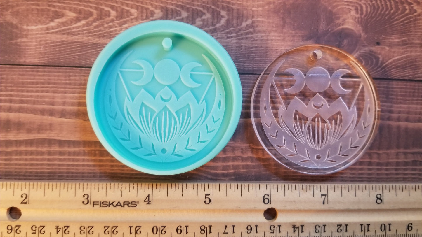 Moon Phase Keychain Mold