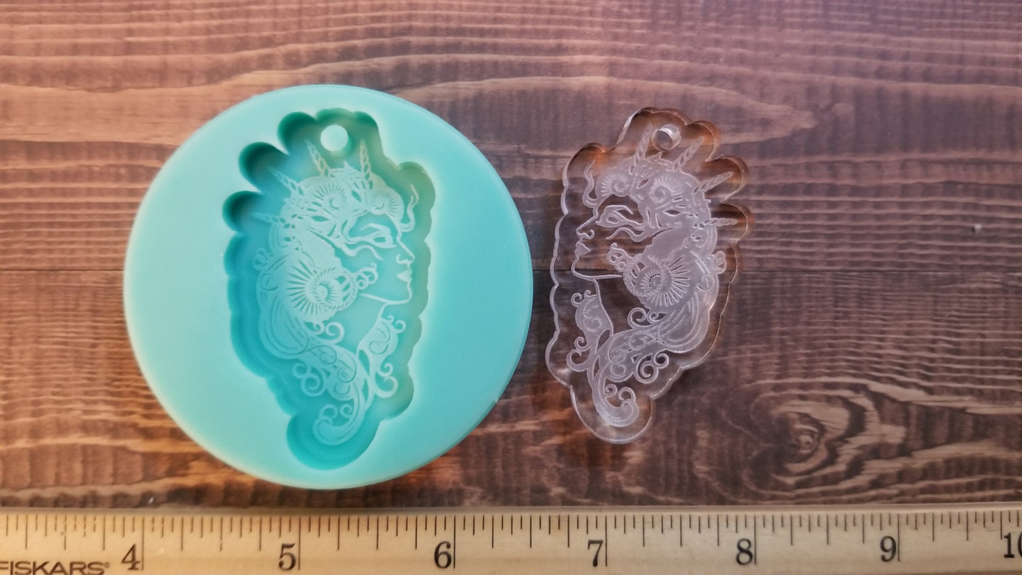 Mermaid Goddess Keychain Mold