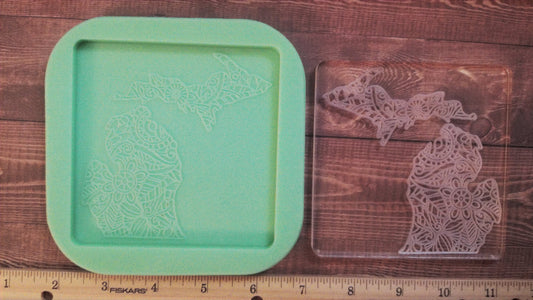 Michigan State Mandala Coasters