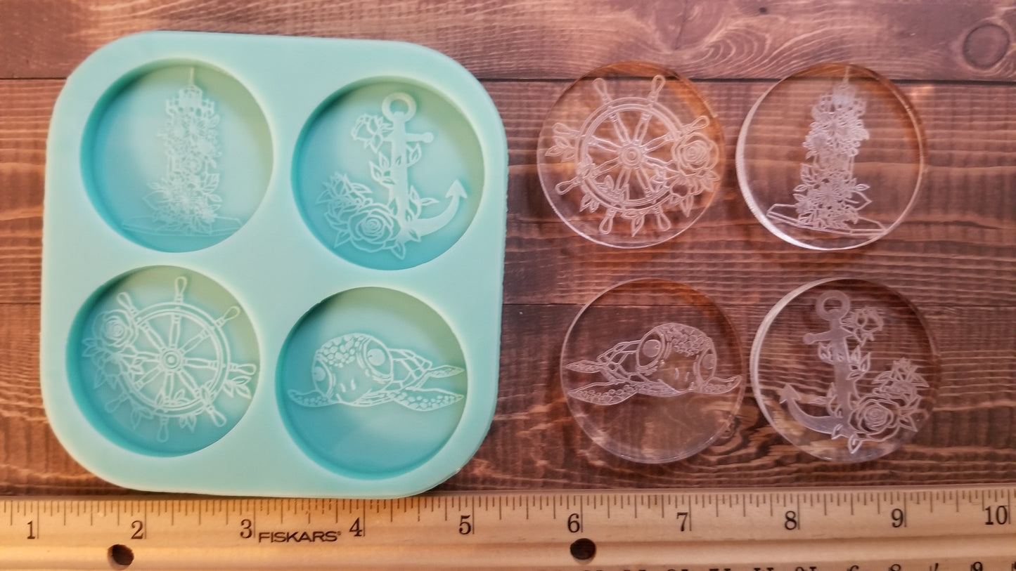 Beach Themed Phone Grip Molds