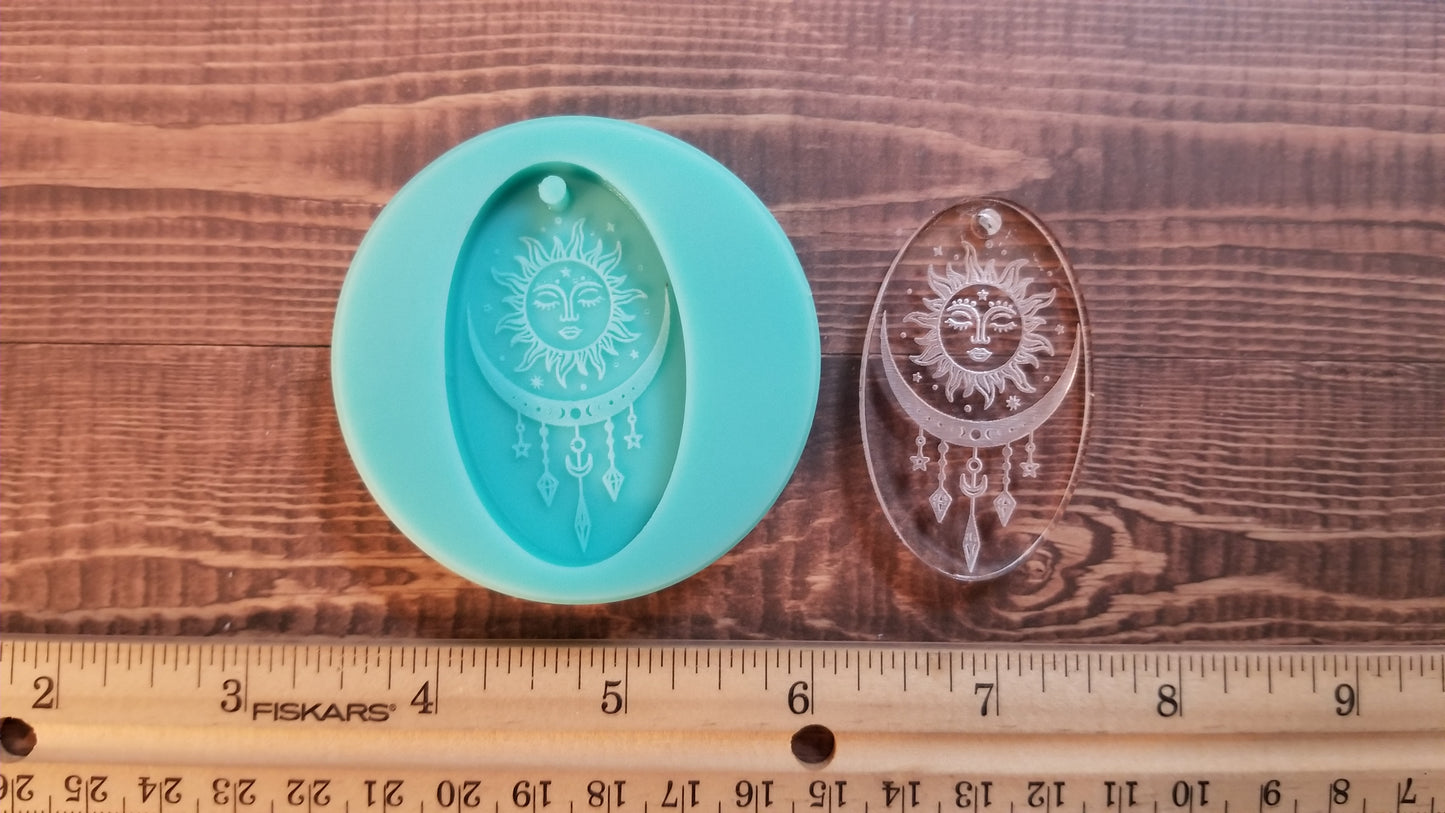 Suns & Moon Keychain Mold