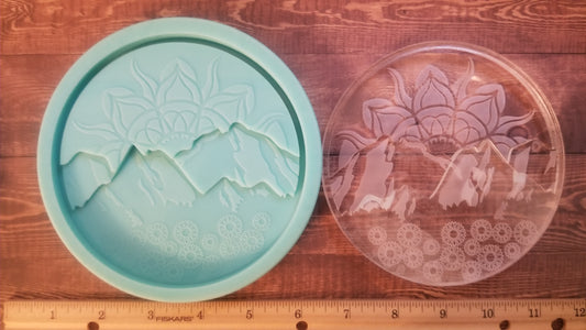 Mountains and sunset Triple Layer Molds