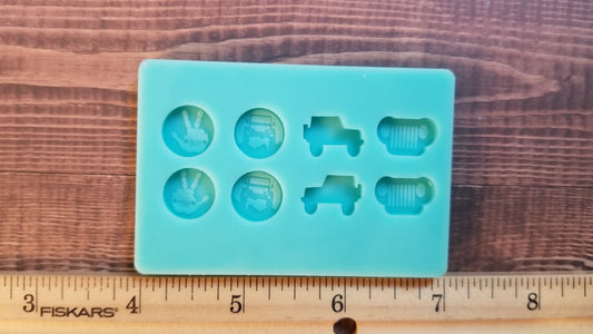 Jeep Inspired Stud Earring Pallet Mold
